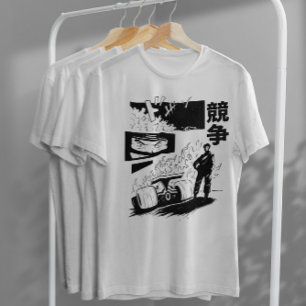 Japanisches Racing Car Comic T-Shirt