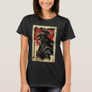 japanisches Retro Art Samurai Vintag japanese Bush T-Shirt