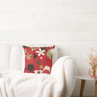 Japanisches Sakura Elegantes Muster Kissen