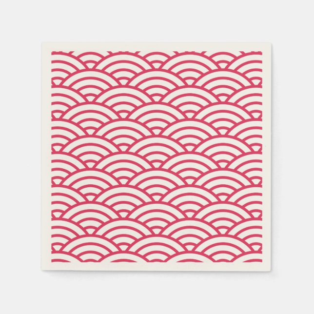 Japanisches Sakura Koinobori Muster Serviette (Vorderseite)