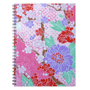 Japanisches Sakura-Muster-Notebook Notizblock