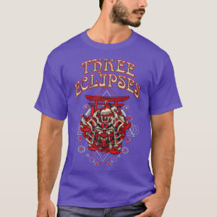 Japanisches Samurai-Cyborg-Oni-Masken Premium-T-Sh T-Shirt