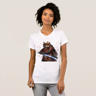 Japanisches Samurai-Fuchs-Kitsune-Krieger-T-Shirt T-Shirt