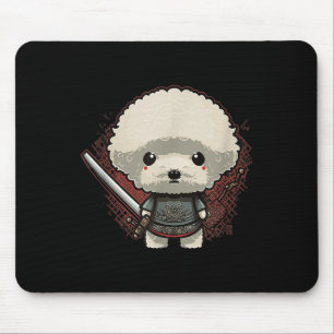 Japanisches Samurai-Hund-Tattoo, Vintage Kawaii Ni Mousepad