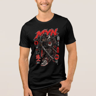 Japanisches Samurai-Streetwear-T-Shirt Tri-Blend Shirt