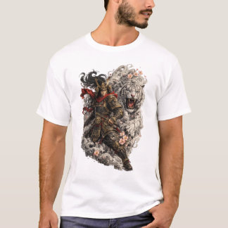 Japanisches Samurai-Tiger-Tattoo-T-Shirt | Irezumi T-Shirt