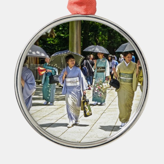 Japanisches Schwertfestival Ornament Aus Metall (Vorne)