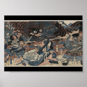 Japanisches Seemonster um 1815 Poster