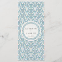 Japanisches Seigaiha Waves Elegant Beach Wedding M