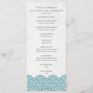 japanisches Seigaiha Waves-Programm/Dienstorden Programm