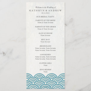 japanisches Seigaiha Waves-Programm/Dienstorden Programm