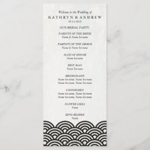 japanisches Seigaiha Waves-Programm/Dienstorden Programm