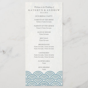 japanisches Seigaiha Waves-Programm/Dienstorden Programm