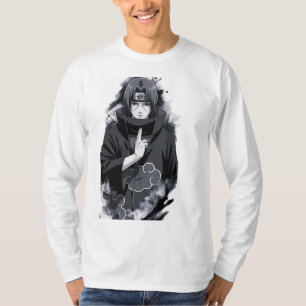 Japanisches Shinobi Anime Dark Grafik Langarm T-Sh T-Shirt