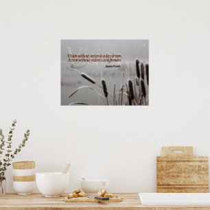 japanisches Sprichwort inspirierende Zitataktvisio Poster