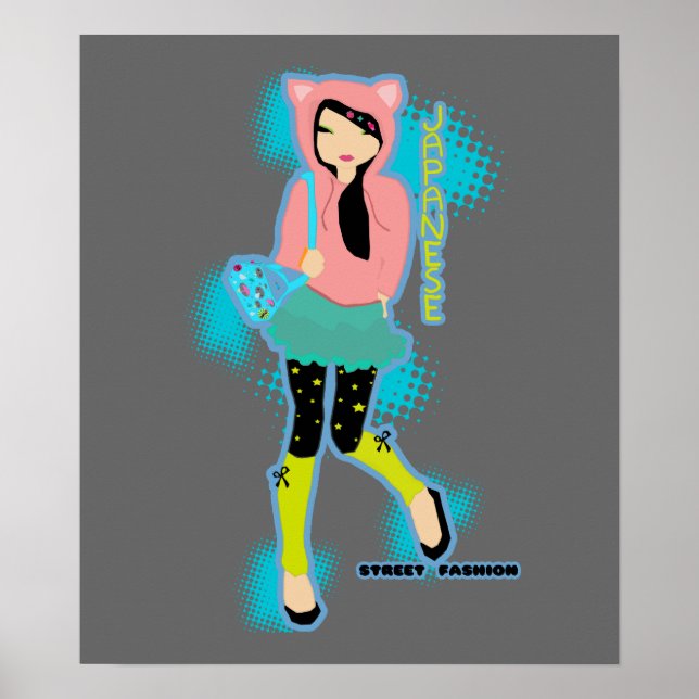 japanisches Street Fashion Poster (Vorne)