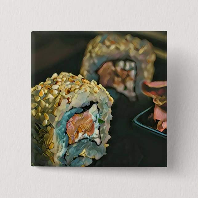 japanisches Sushi Button (Vorderseite)