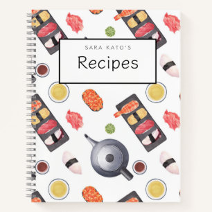 Japanisches Sushi Nigiri Musterbeispiel Rezept Buc Notizbuch