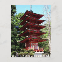 Japanisches Teehaus, Balboa Park Postcard