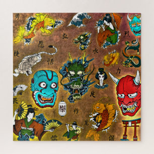 Japanisches Thema Puzzle