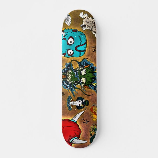 Japanisches Thema Skateboard (Vorne)