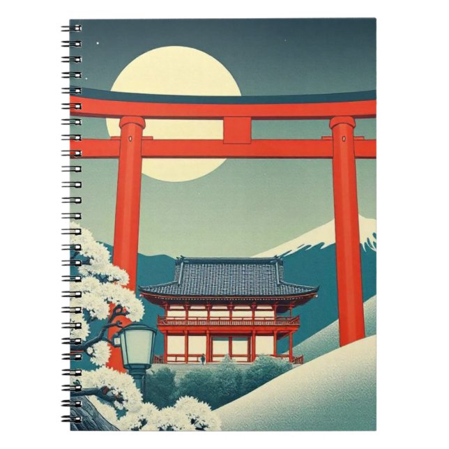 Japanisches Torii-Notebook Notizblock (Vorderseite)