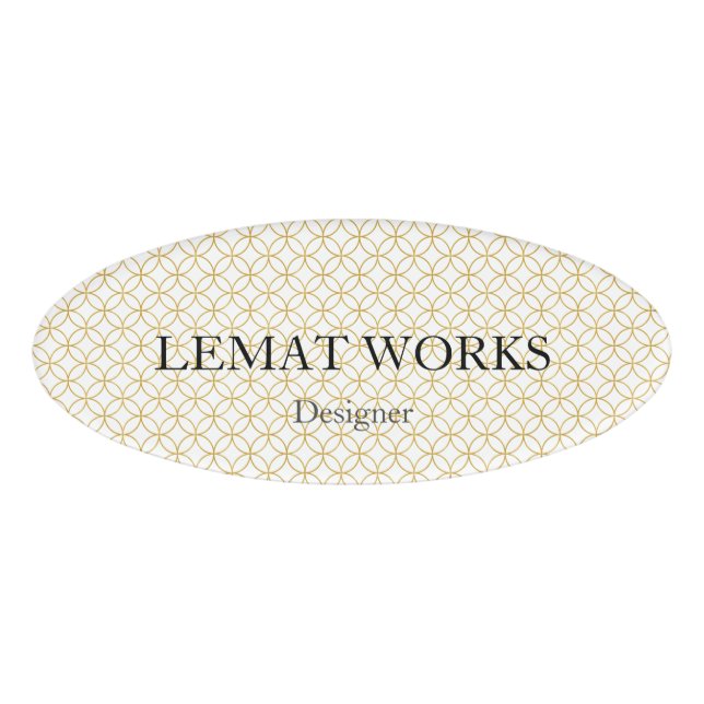 Japanisches traditionelles Design2 - SHIPPO- Namenschild (Vorderseite)