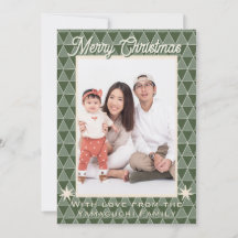 Japanisches Uroko-Muster Weihnachtsfoto 