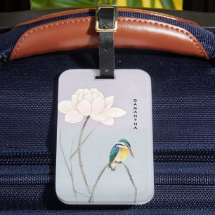 Japanisches Vintage-Anhänger mit Monogramm Eisvoge Gepäckanhänger