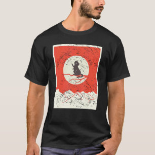 Japanisches Vintage Japanisches Katzen-Design T-Shirt