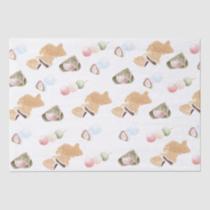 Japanisches Wagashi Muster Seidenpapier