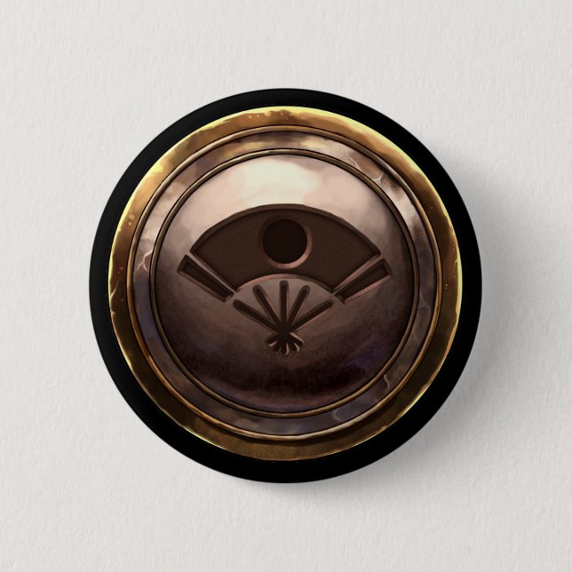 Japanisches Wappen (Kamon) Button (Vorderseite)