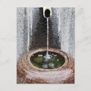 japanisches Wasserbecken Postkarte