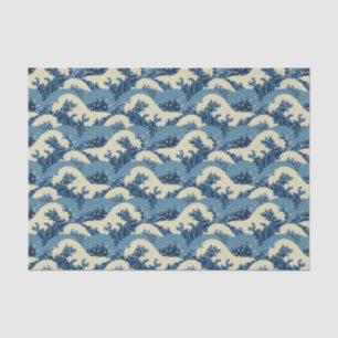 Japanisches Wellenmuster Seidenpapier