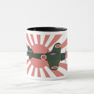 Japanisches WWII nullkämpfer-Flugzeug Tasse