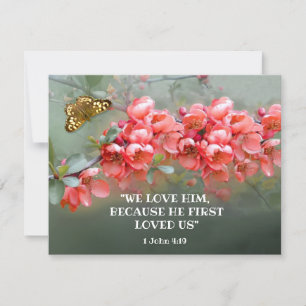 Japanisches Zierquinett mit Bibelangebot Karte