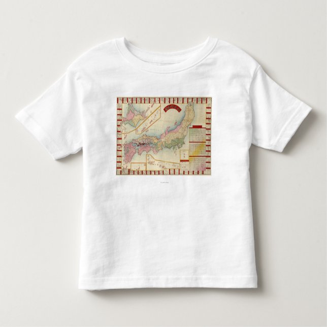 JapanPanoramic MapJapan Kleinkind T-shirt (Vorderseite)
