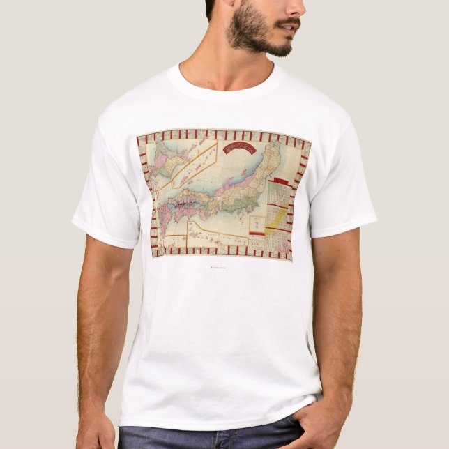 JapanPanoramic MapJapan T-Shirt (Vorderseite)