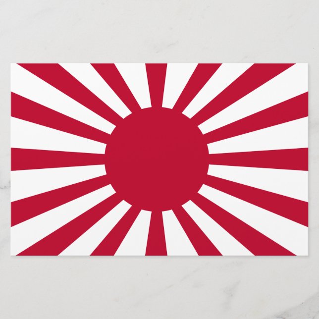 Japans Flagge des Kaiserkrieges Briefpapier (Vorderseite)