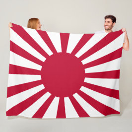 Japans Flagge des Kaiserkrieges Fleecedecke