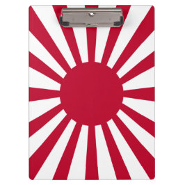 Japans Flagge des Kaiserkrieges Klemmbrett