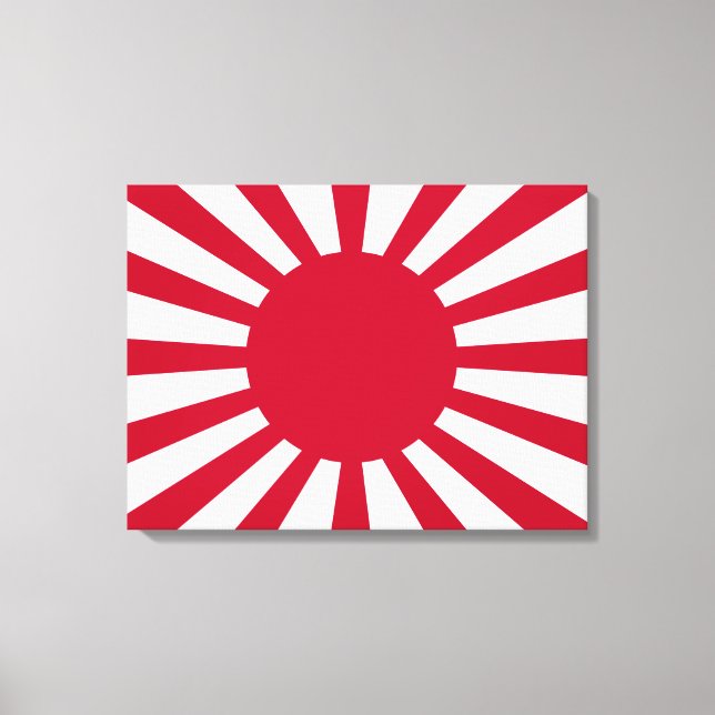 Japans Flagge des Kaiserkrieges Leinwanddruck (Vorderseite)