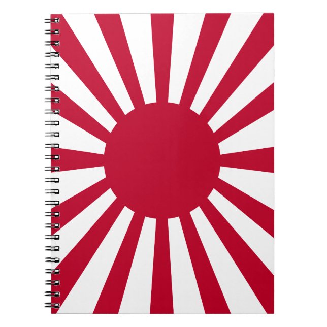 Japans Flagge des Kaiserkrieges Notizblock (Vorderseite)