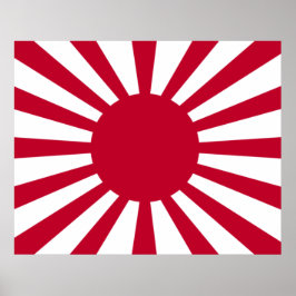 Japans Flagge des Kaiserkrieges Poster