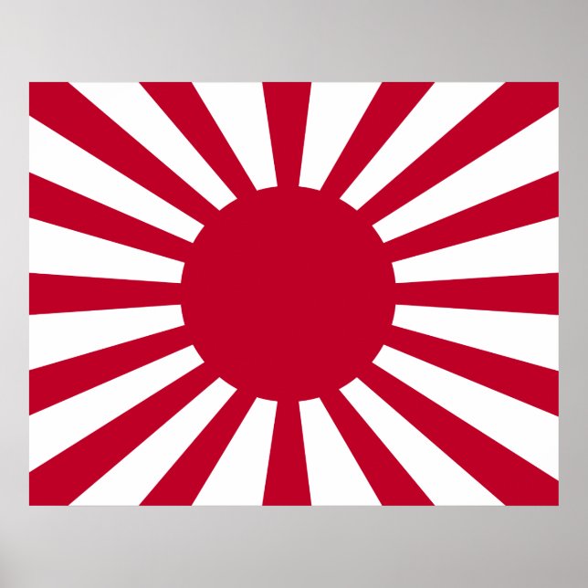 Japans Flagge des Kaiserkrieges Poster (Vorne)