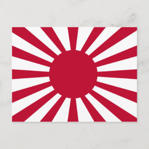 Japans Flagge des Kaiserkrieges Postkarte