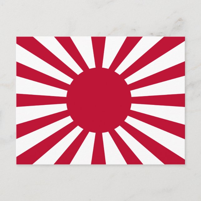 Japans Flagge des Kaiserkrieges Postkarte (Vorderseite)