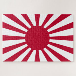 Japans Flagge des Kaiserkrieges Puzzle