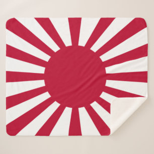 Japans Flagge des Kaiserkrieges Sherpadecke