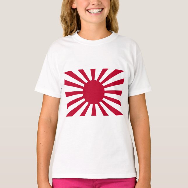 Japans Flagge des Kaiserkrieges T-Shirt (Vorderseite)